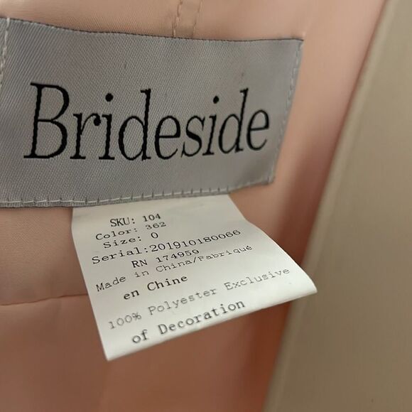 NWT BRIDESIDE LUCY ICE PINK BRIDESMAIDS DRESS SIZE 0 - Picture 7 of 8